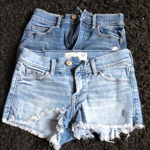 abercrombie jean shorts